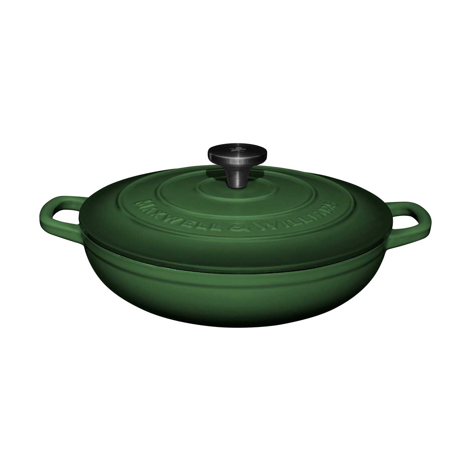 Maxwell & Williams Cast Iron Braiser English Racing Green 27cm Gift Boxed